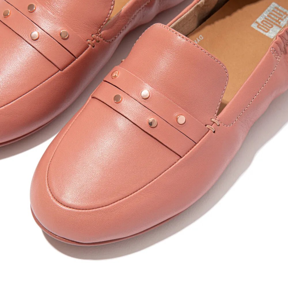 FitFlop Allegro Studded Loafers Warm Rose