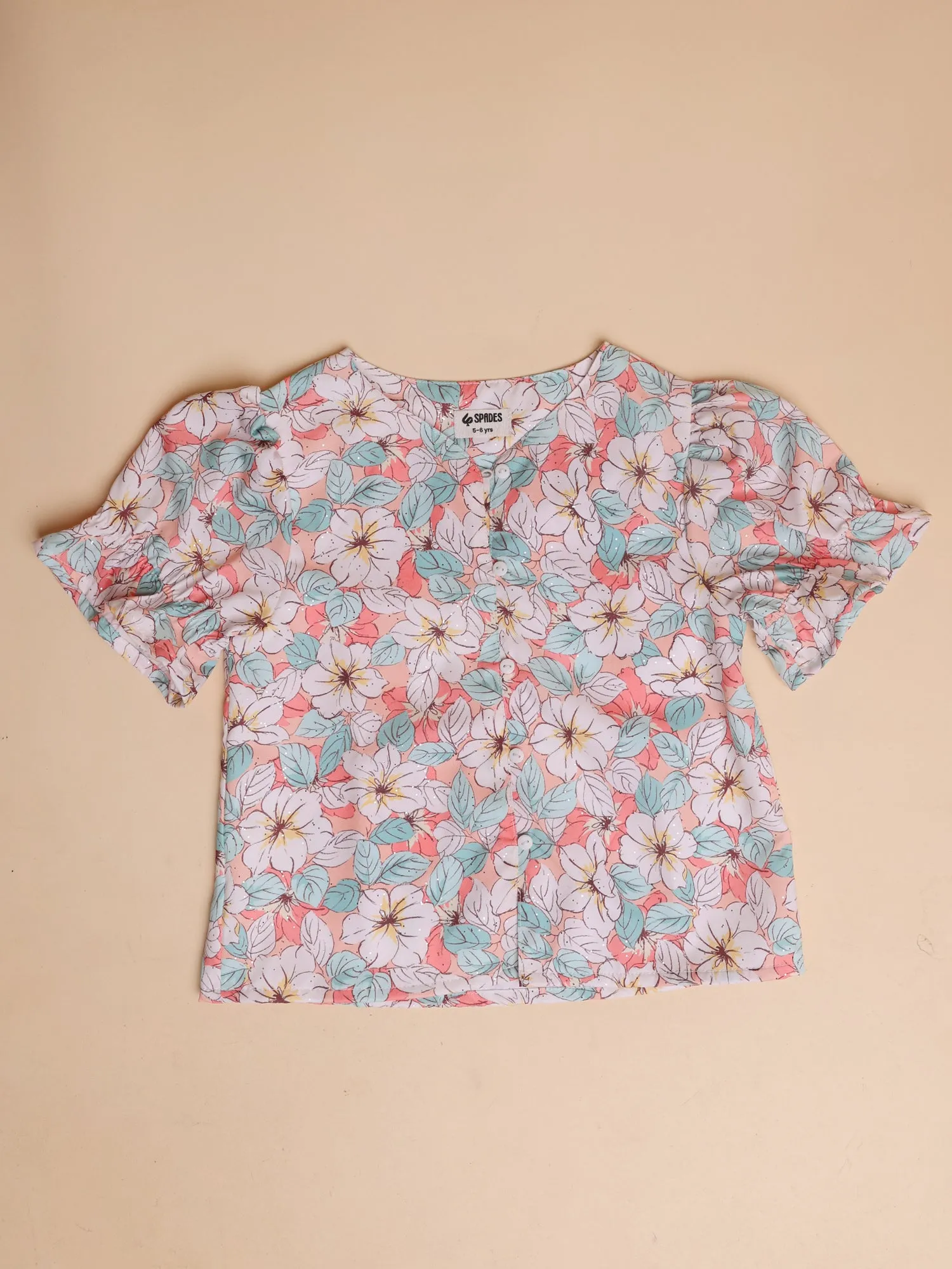 Floral Print Round-Neck Top