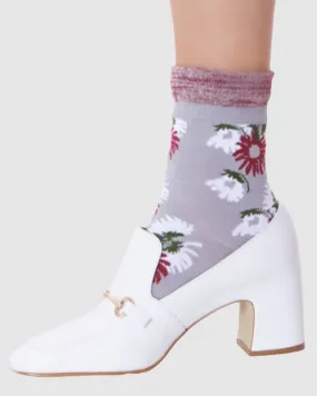 Garden Party Sock - Mauve