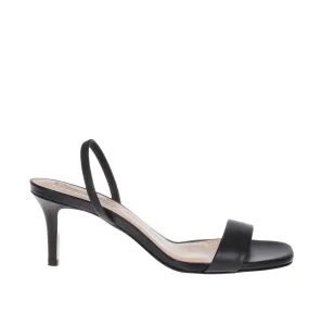 Gifu Nappa Black Leather Sandals