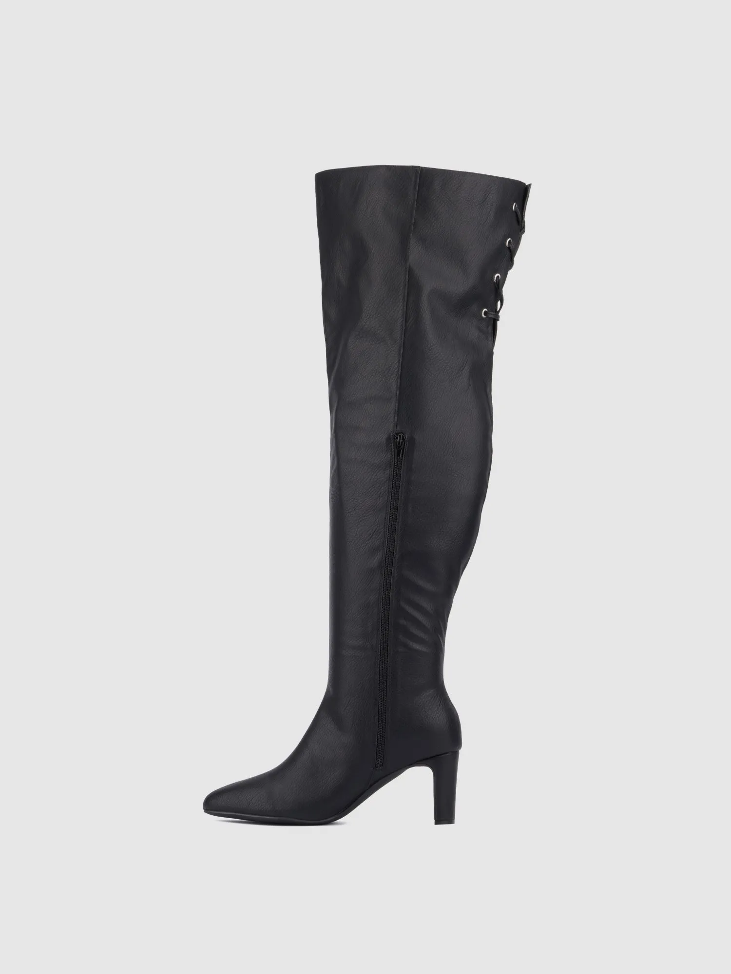 Hayya Thigh-High Wide Calf Boots