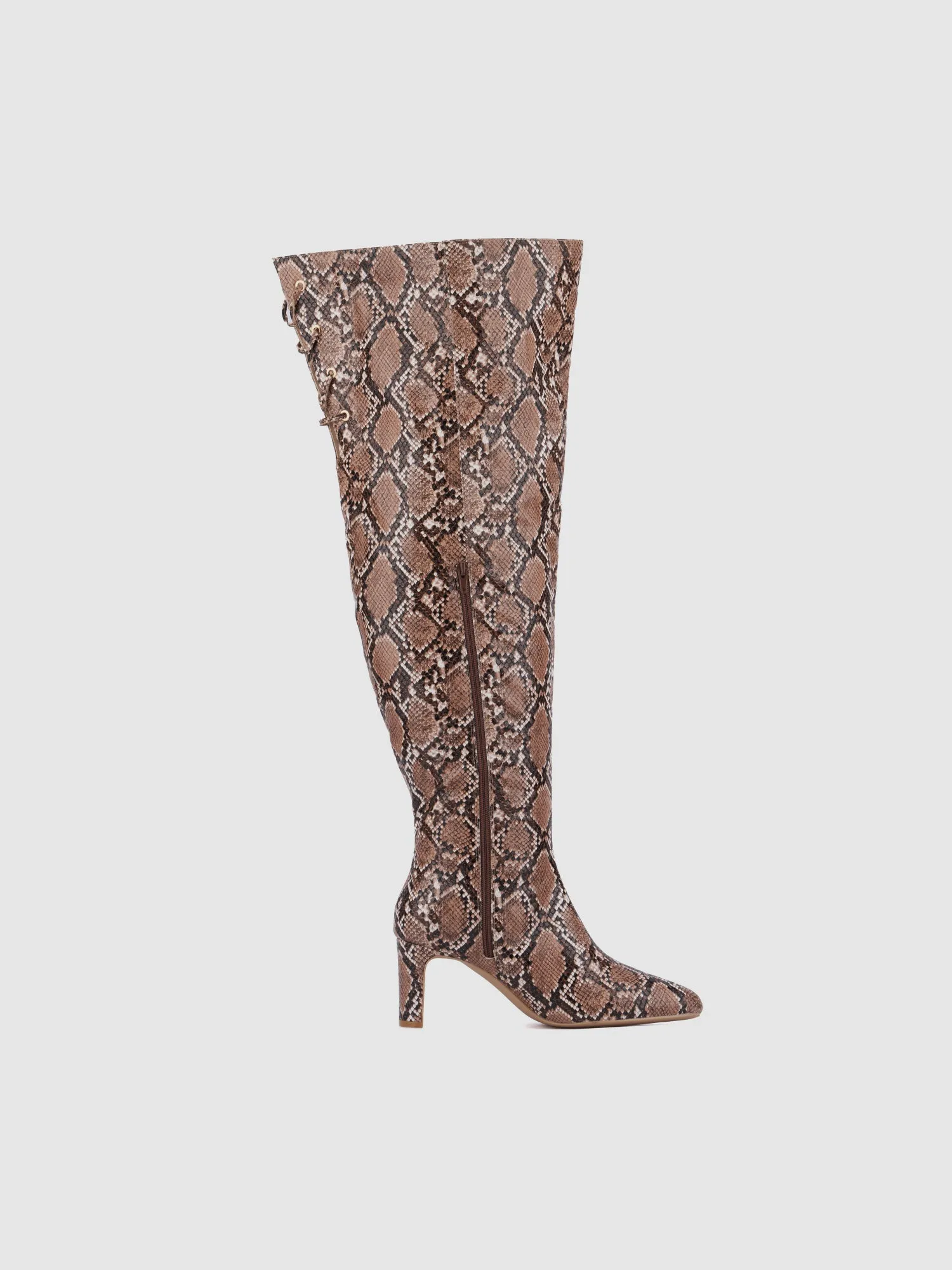 Hayya Thigh-High Wide Calf Boots