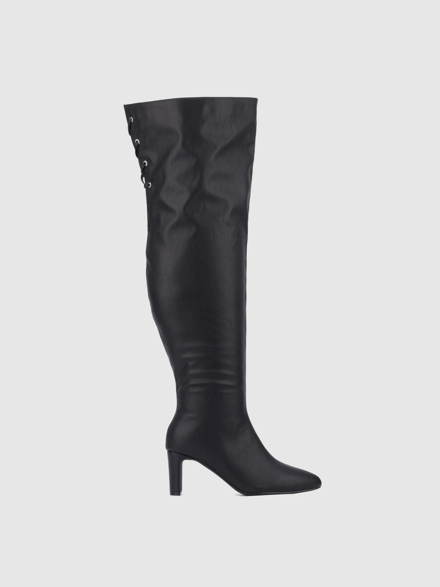 Hayya Thigh-High Wide Calf Boots