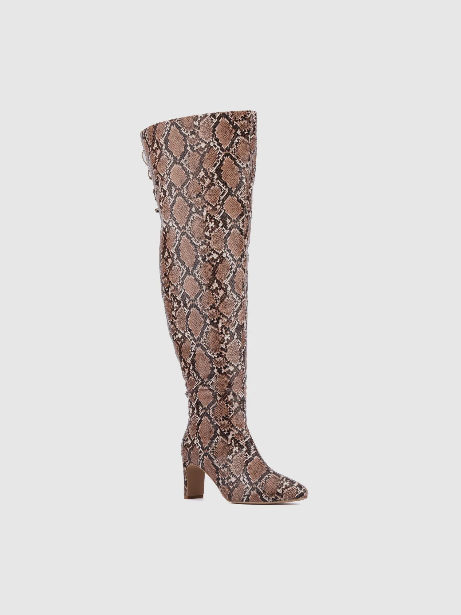 Hayya Thigh-High Wide Calf Boots