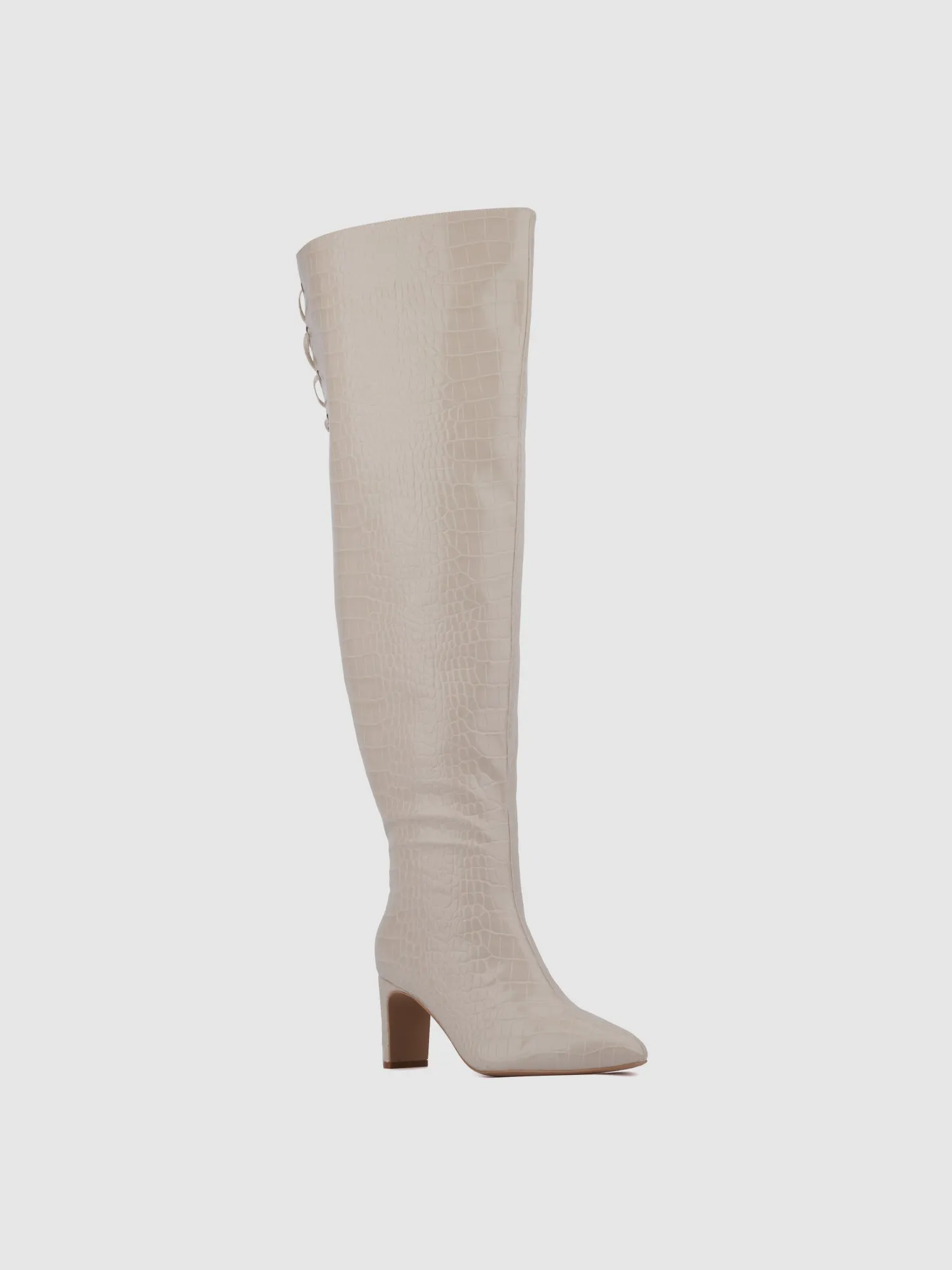 Hayya Thigh-High Wide Calf Boots