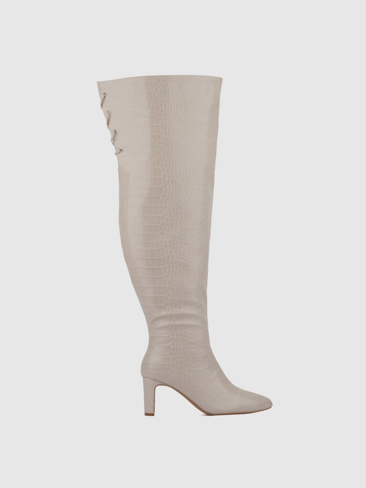 Hayya Thigh-High Wide Calf Boots