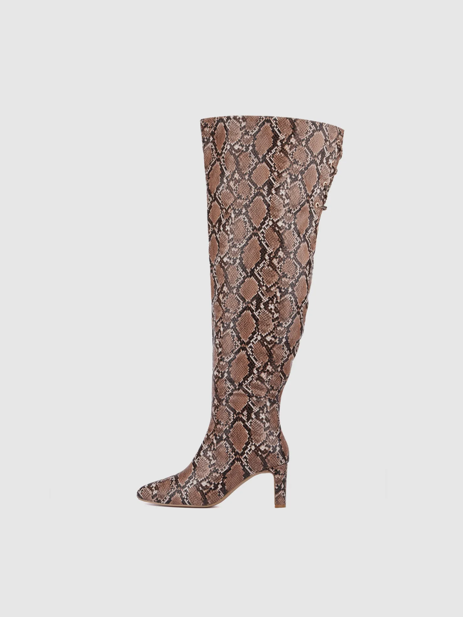 Hayya Thigh-High Wide Calf Boots