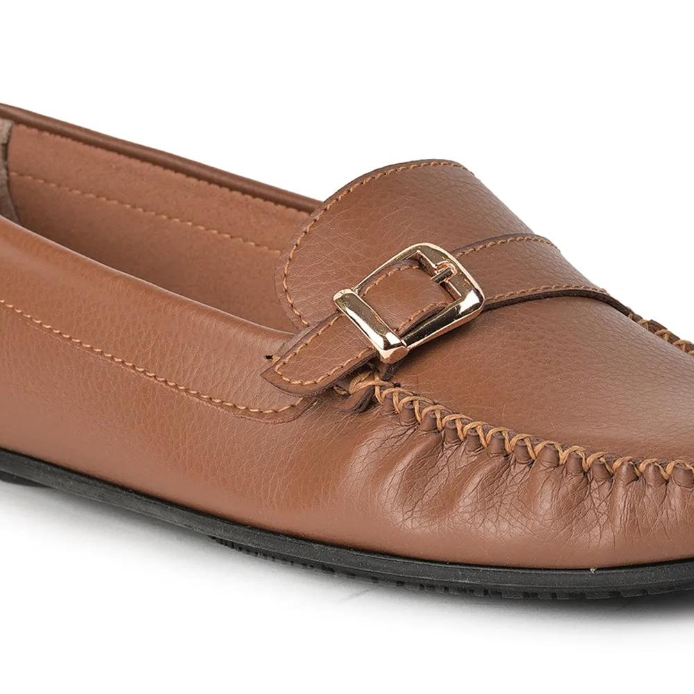 Healers Tan Casual Loafers For Women GI-SML-01 By Liberty