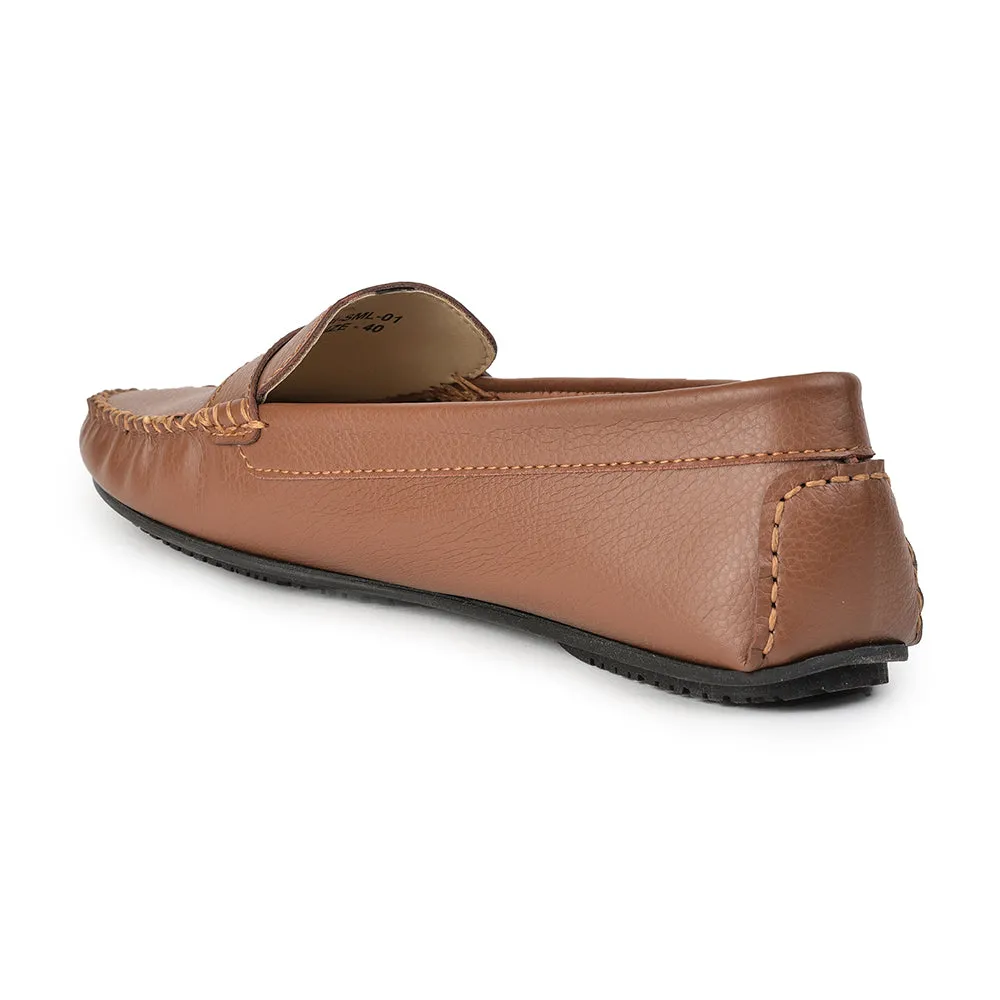 Healers Tan Casual Loafers For Women GI-SML-01 By Liberty