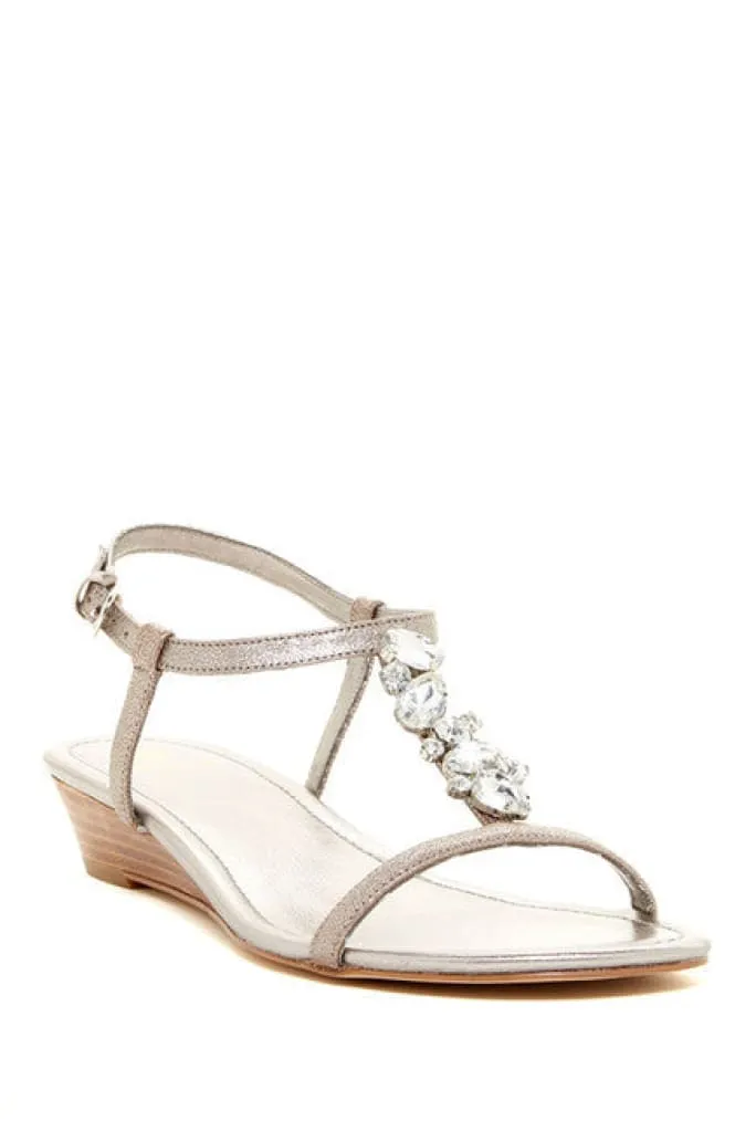 ISOLA Women's "Trista" T-strap Jeweled Sandal