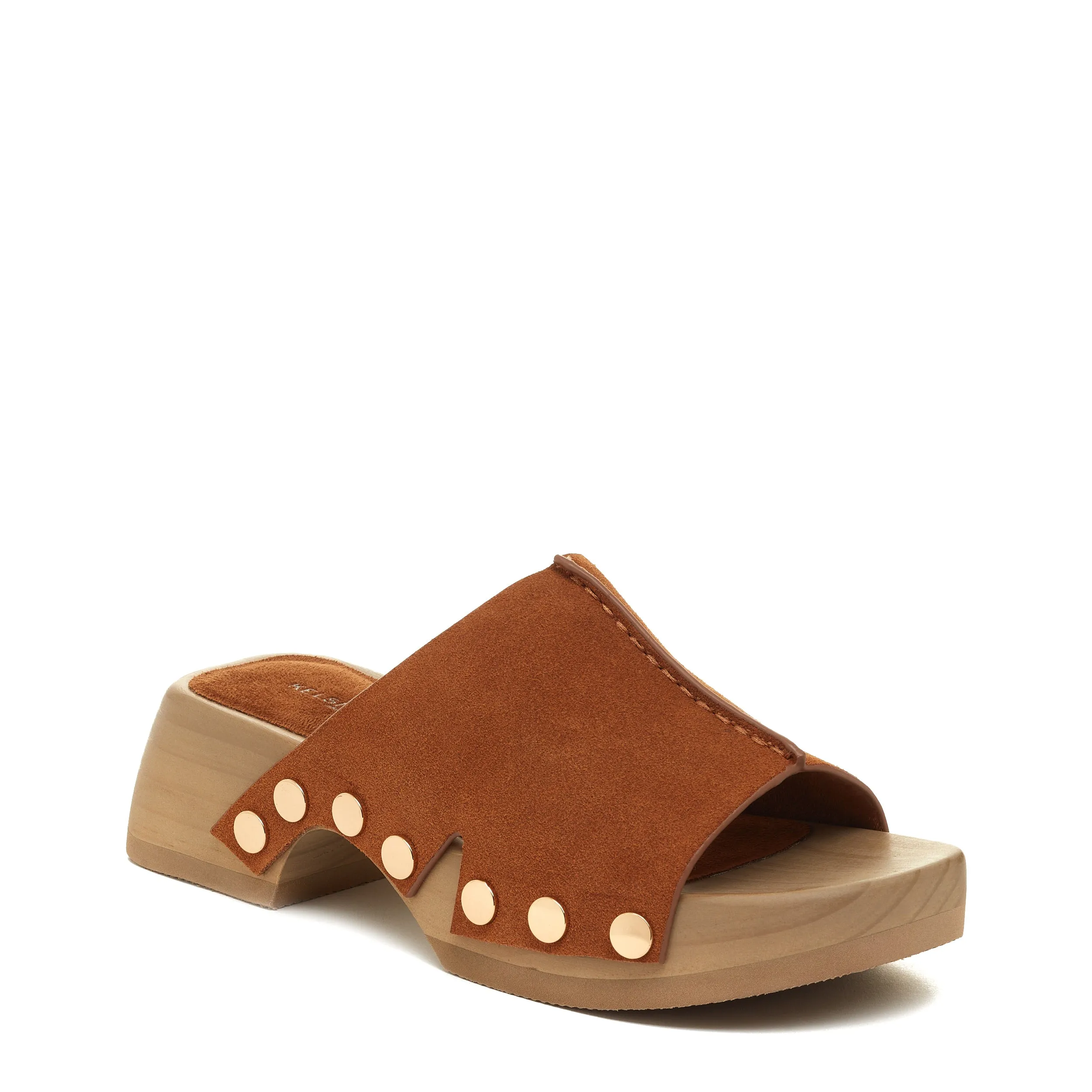 June Camel Clog Sandals