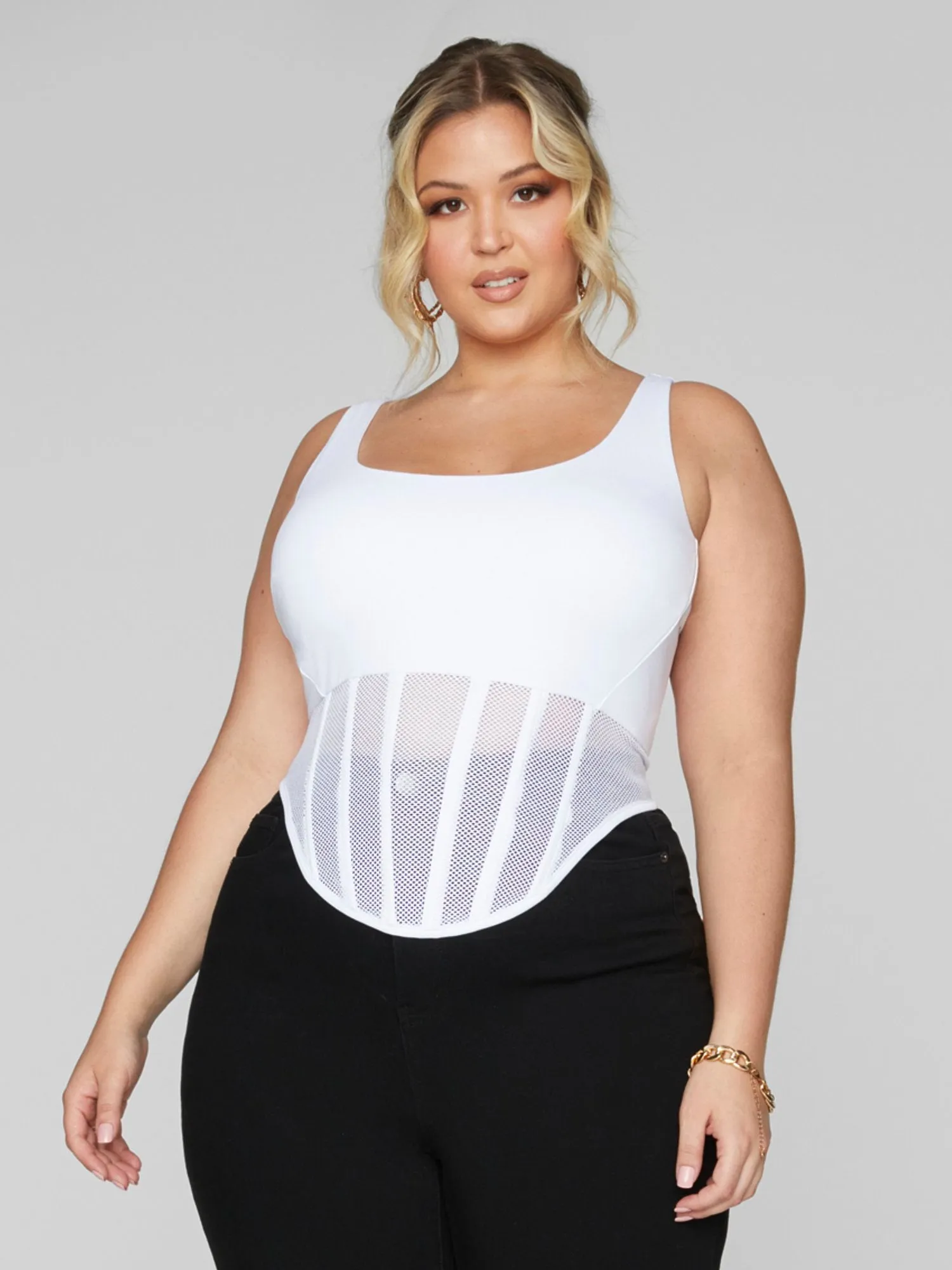 Kenia Corset Style Tank Top