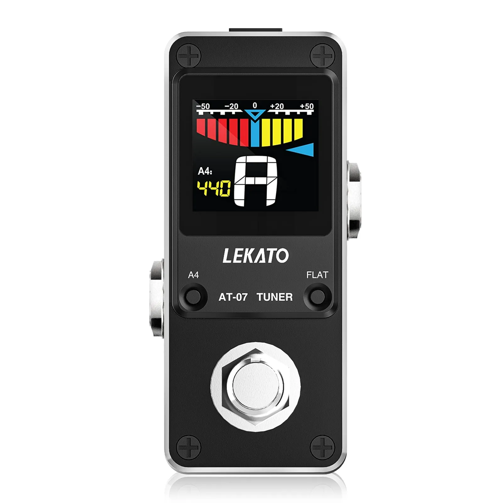 LEKATO AT-07 Chromatic Tuner Tuning Pedal True Bypass