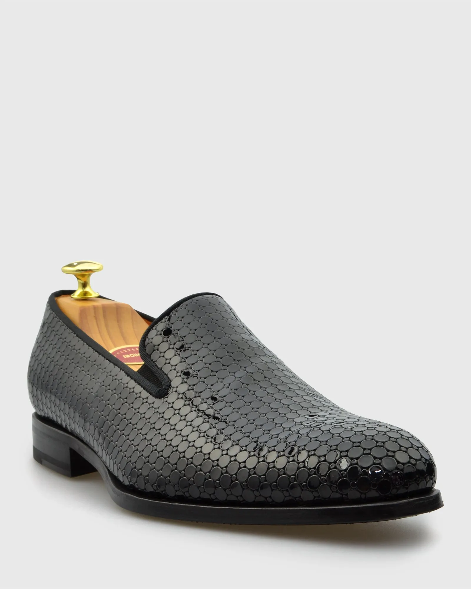 L'STONY 10855 LO PATENT BLACK LOAFER