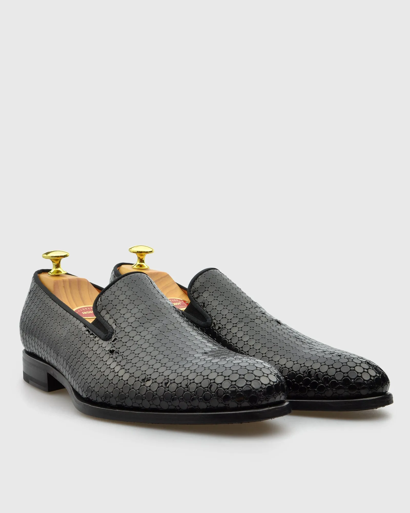 L'STONY 10855 LO PATENT BLACK LOAFER