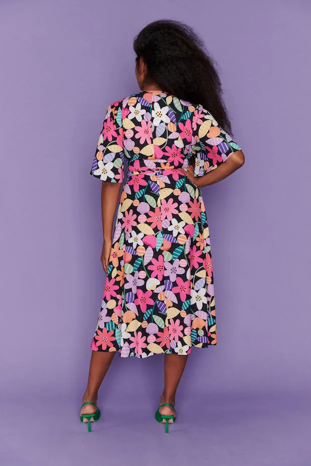 Mandy Spring Fling Wrap Dress