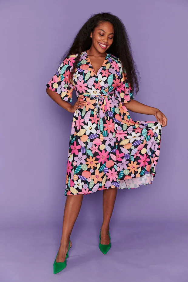 Mandy Spring Fling Wrap Dress