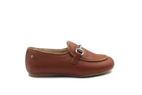 Manuela De Juan Camel Buckle Loafer