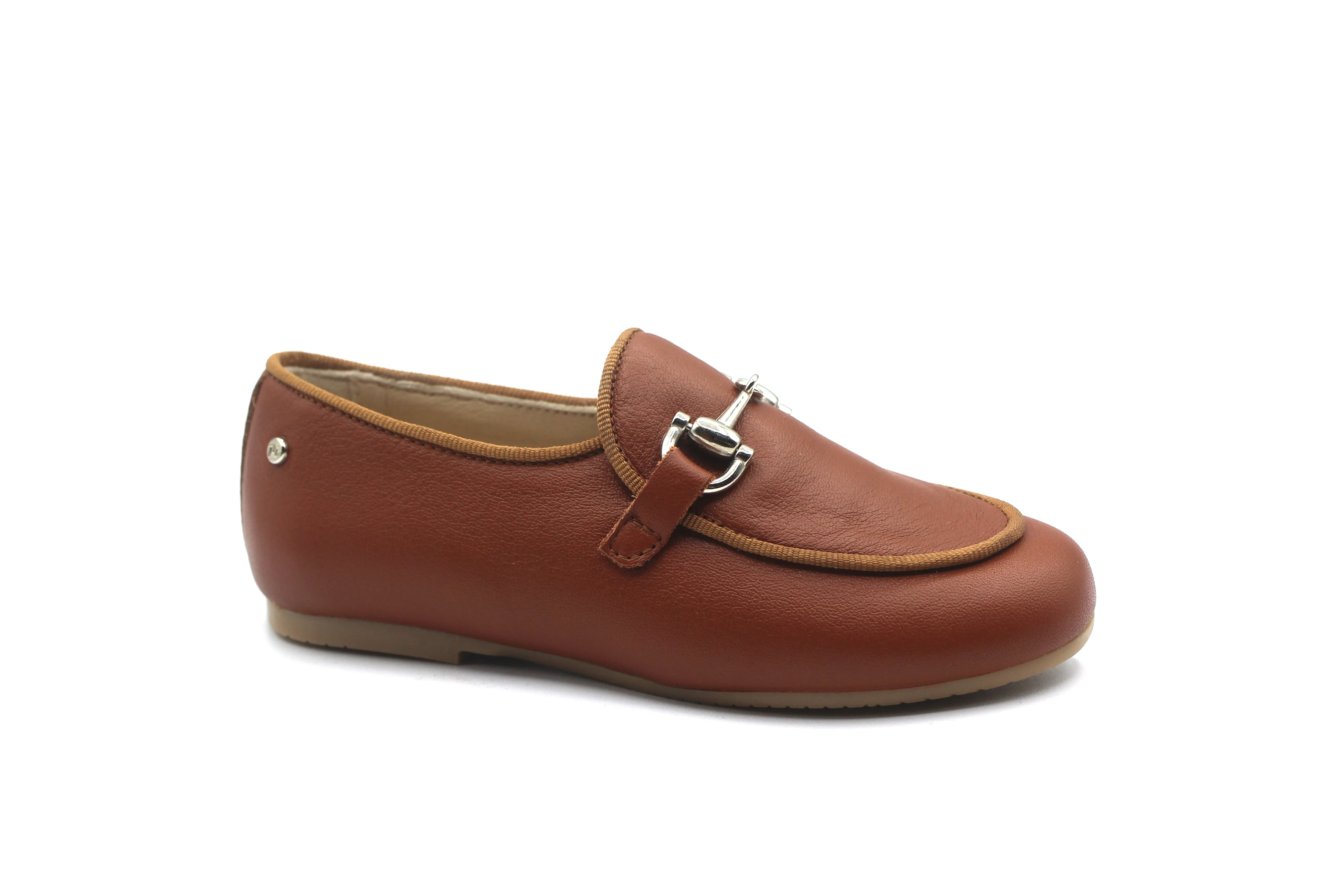 Manuela De Juan Camel Buckle Loafer