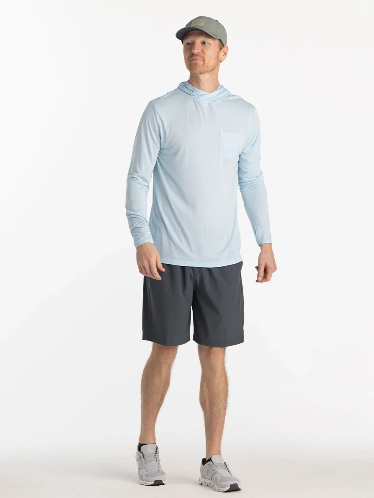 Men's Bamboo Lightweight Hoodie - Blue Bird