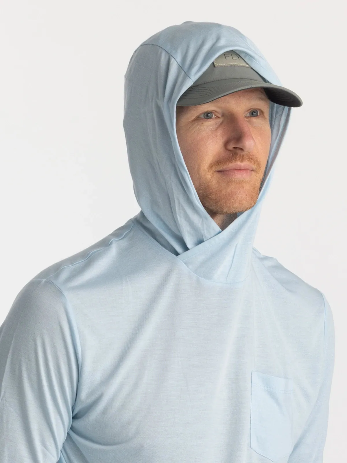 Men's Bamboo Lightweight Hoodie - Blue Bird