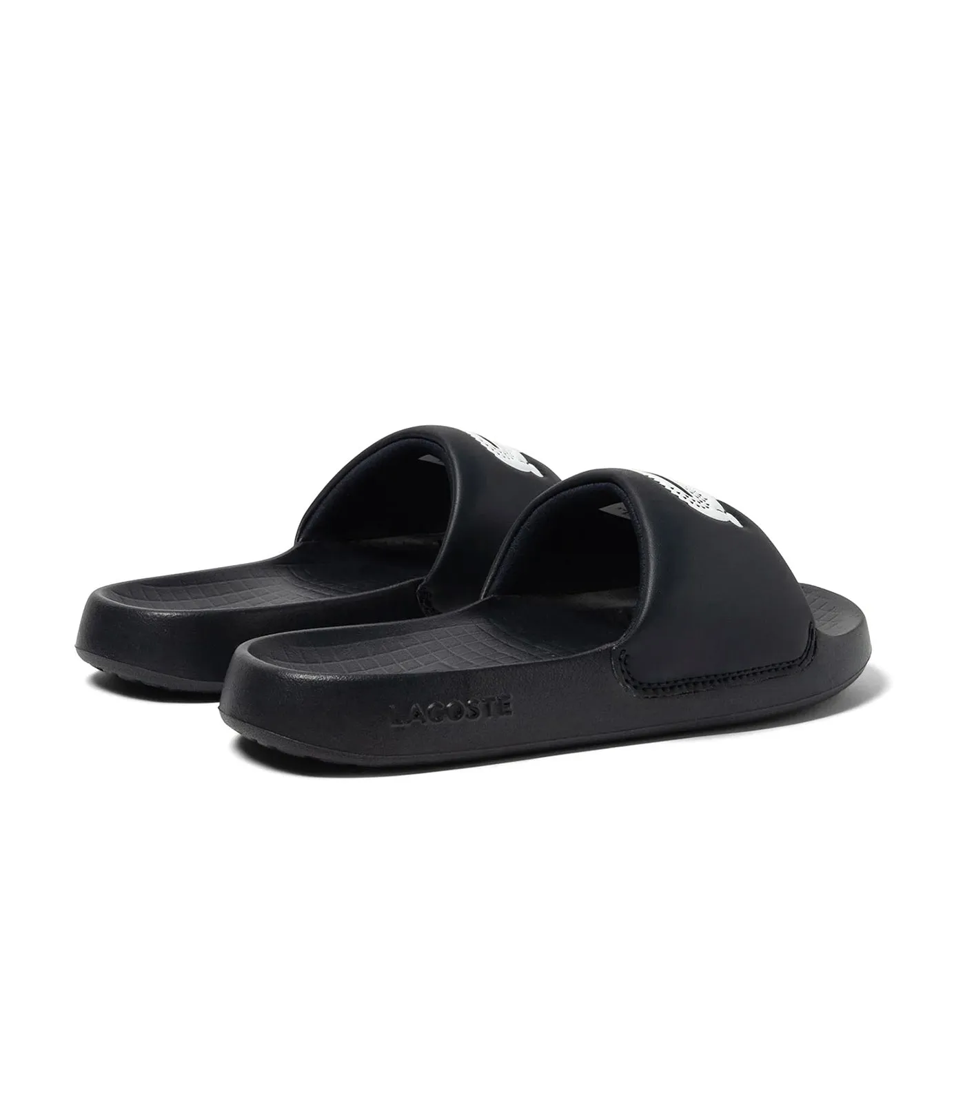 Men's Croco 1.0 Synthetic Slides Black/White