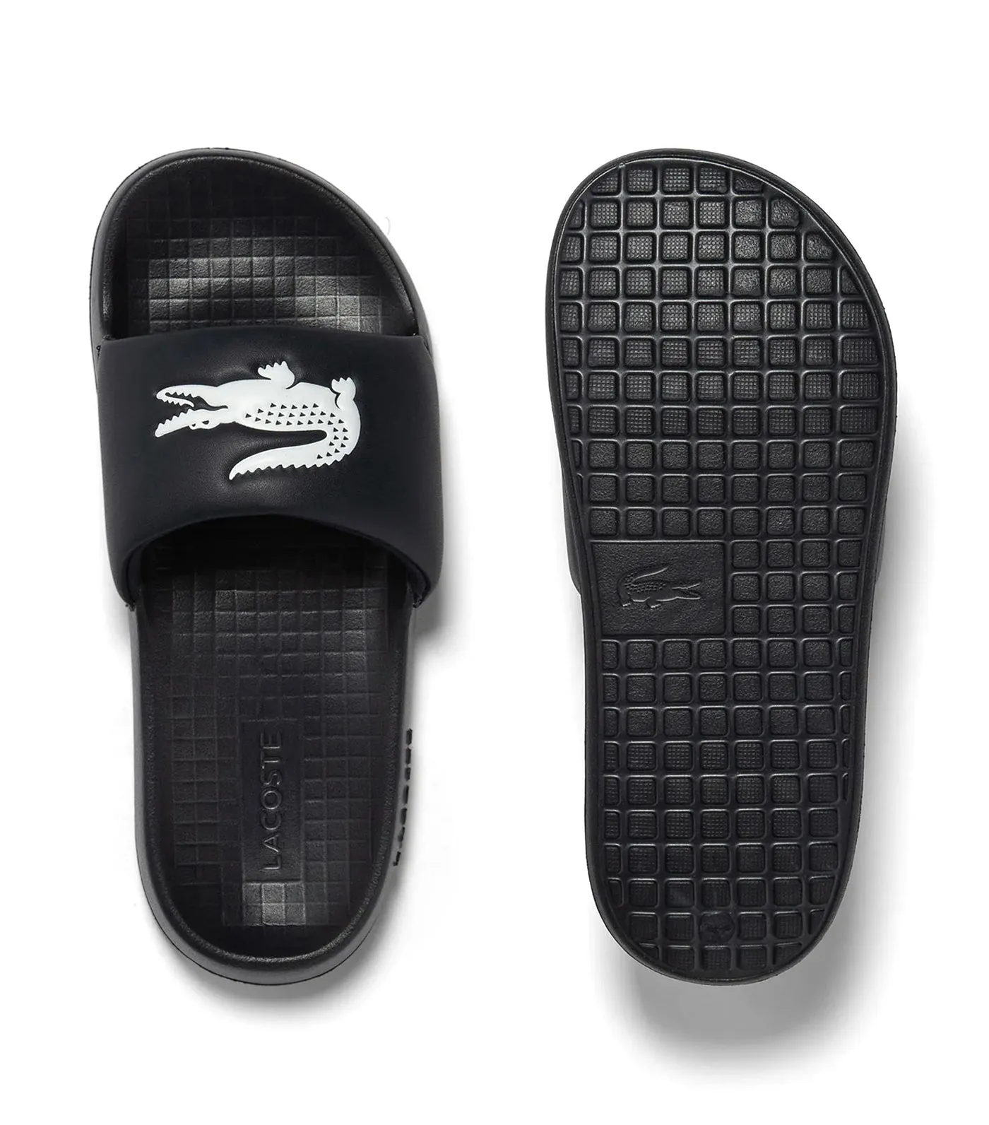 Men's Croco 1.0 Synthetic Slides Black/White