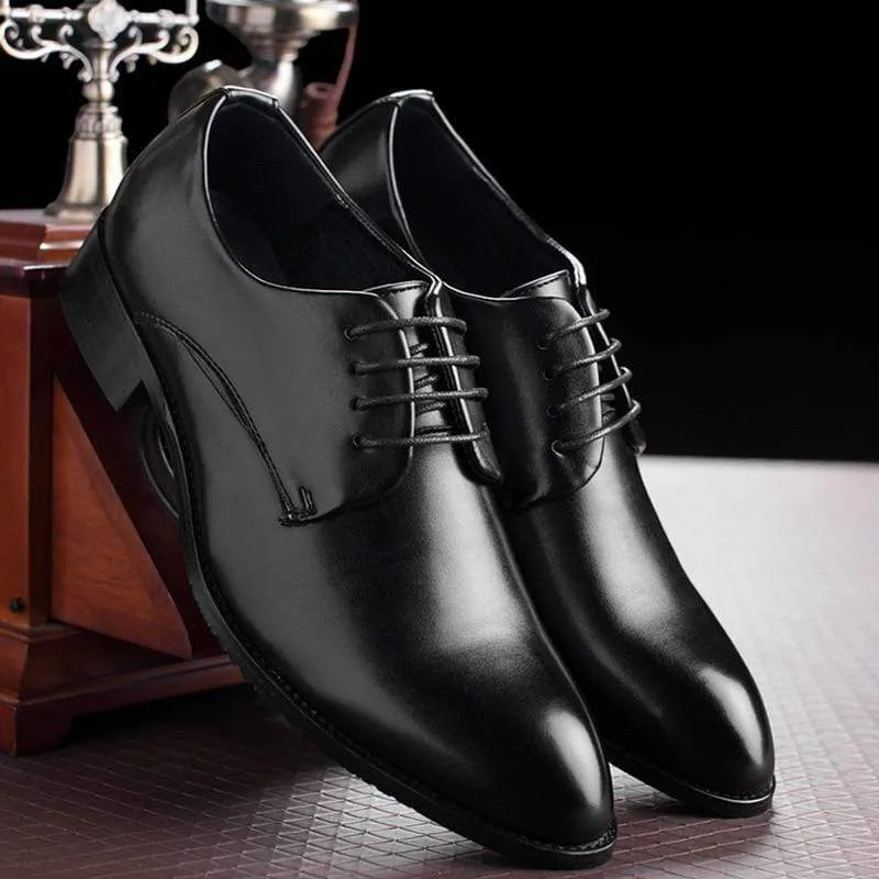 Men's Formal Business Shoes - Black Leather