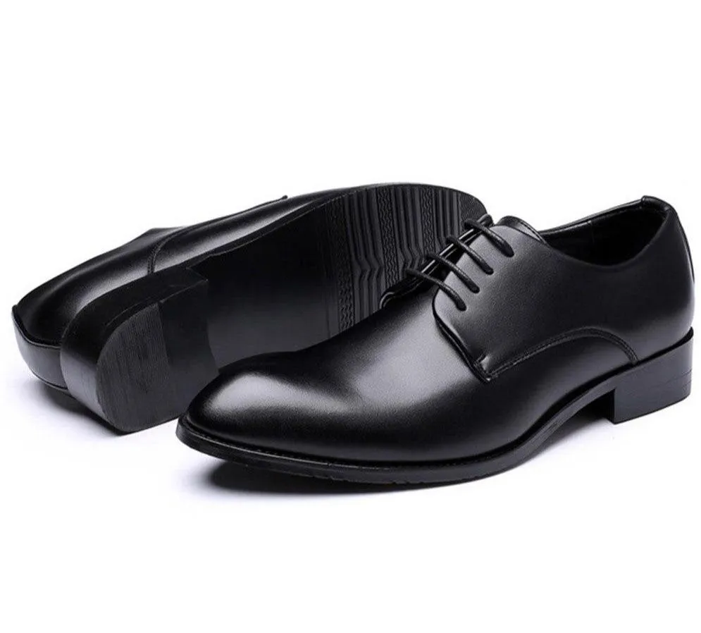 Men's Formal Business Shoes - Black Leather