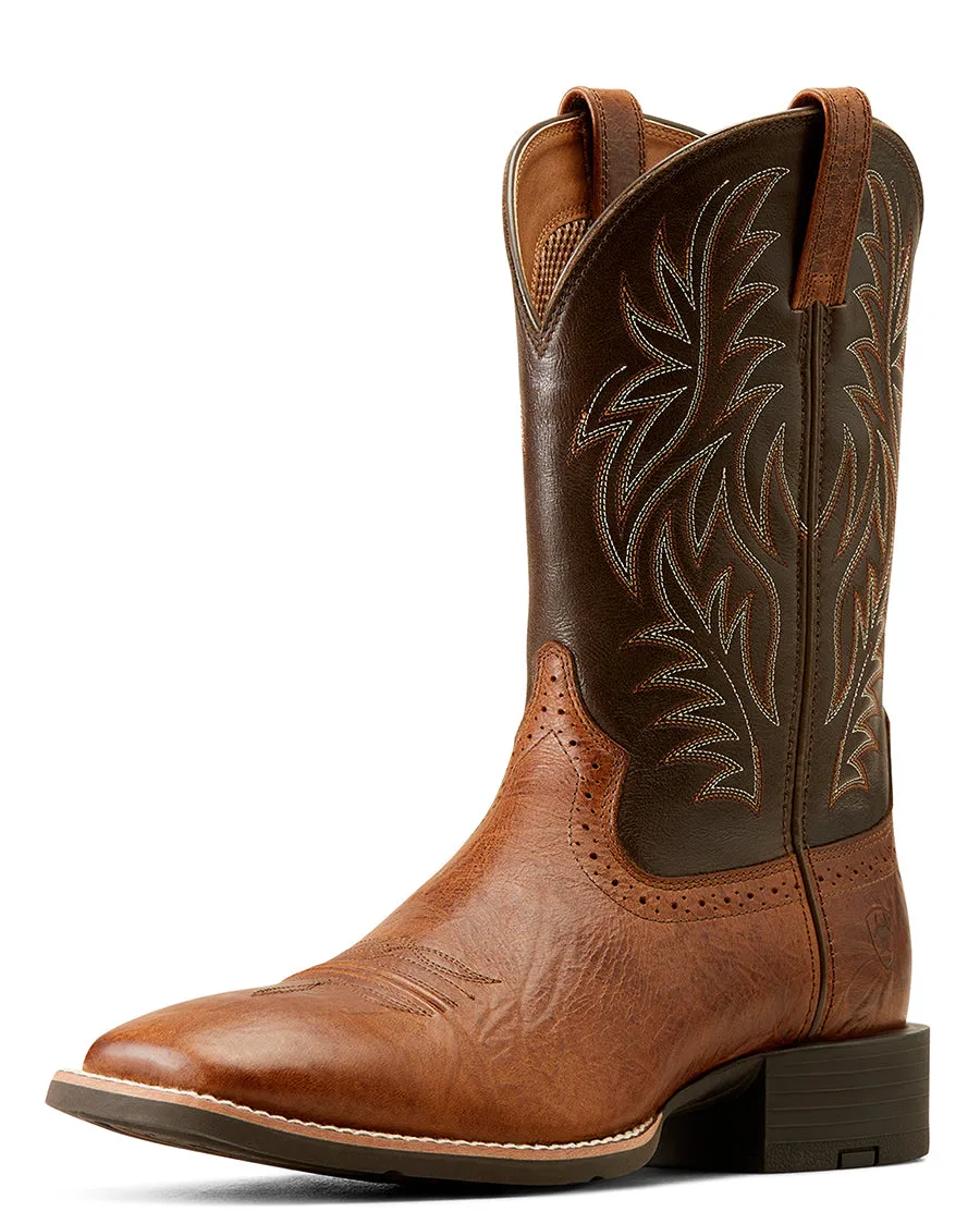 Men's Sport Wide Square Toe Cowboy Western Boots