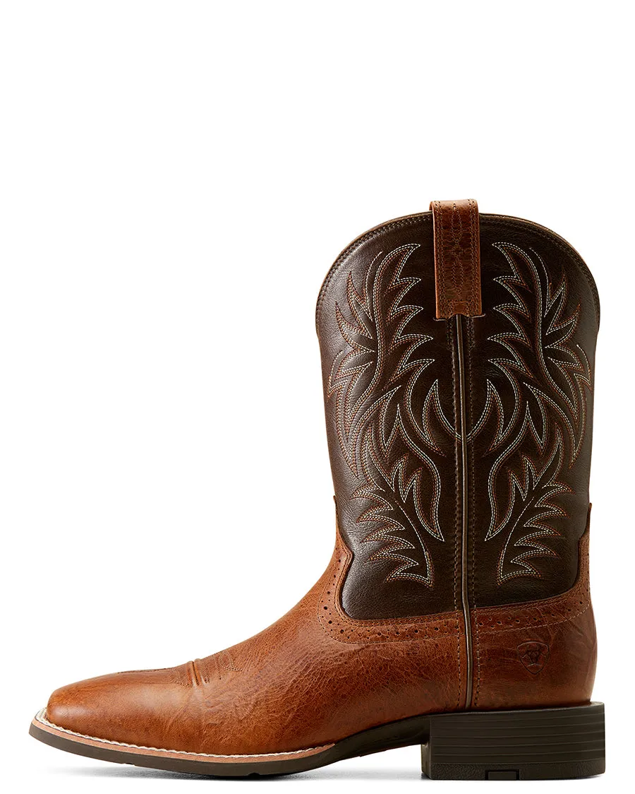 Men's Sport Wide Square Toe Cowboy Western Boots