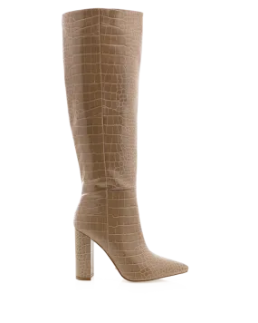 MILLA WIDE FIT - NUDE CROC