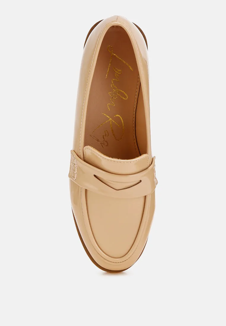 Mogul Penny Strap Detail Loafers