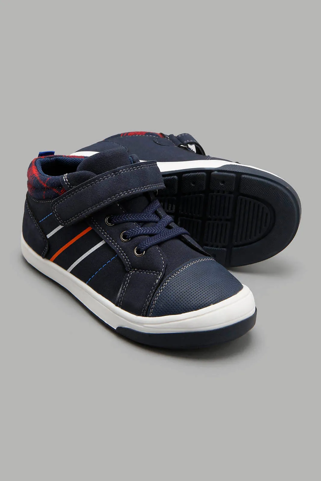 Navy Striped Sneaker