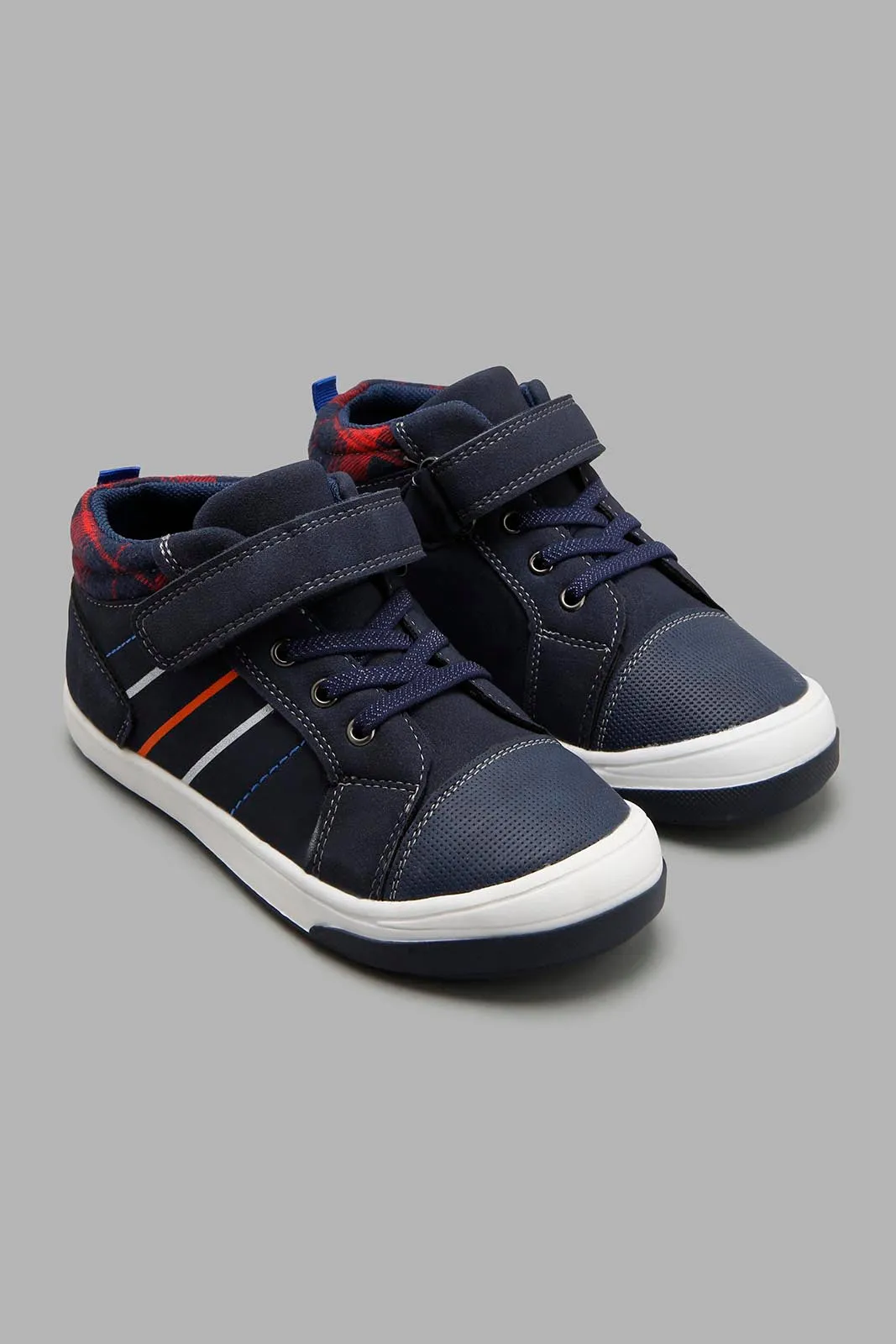 Navy Striped Sneaker