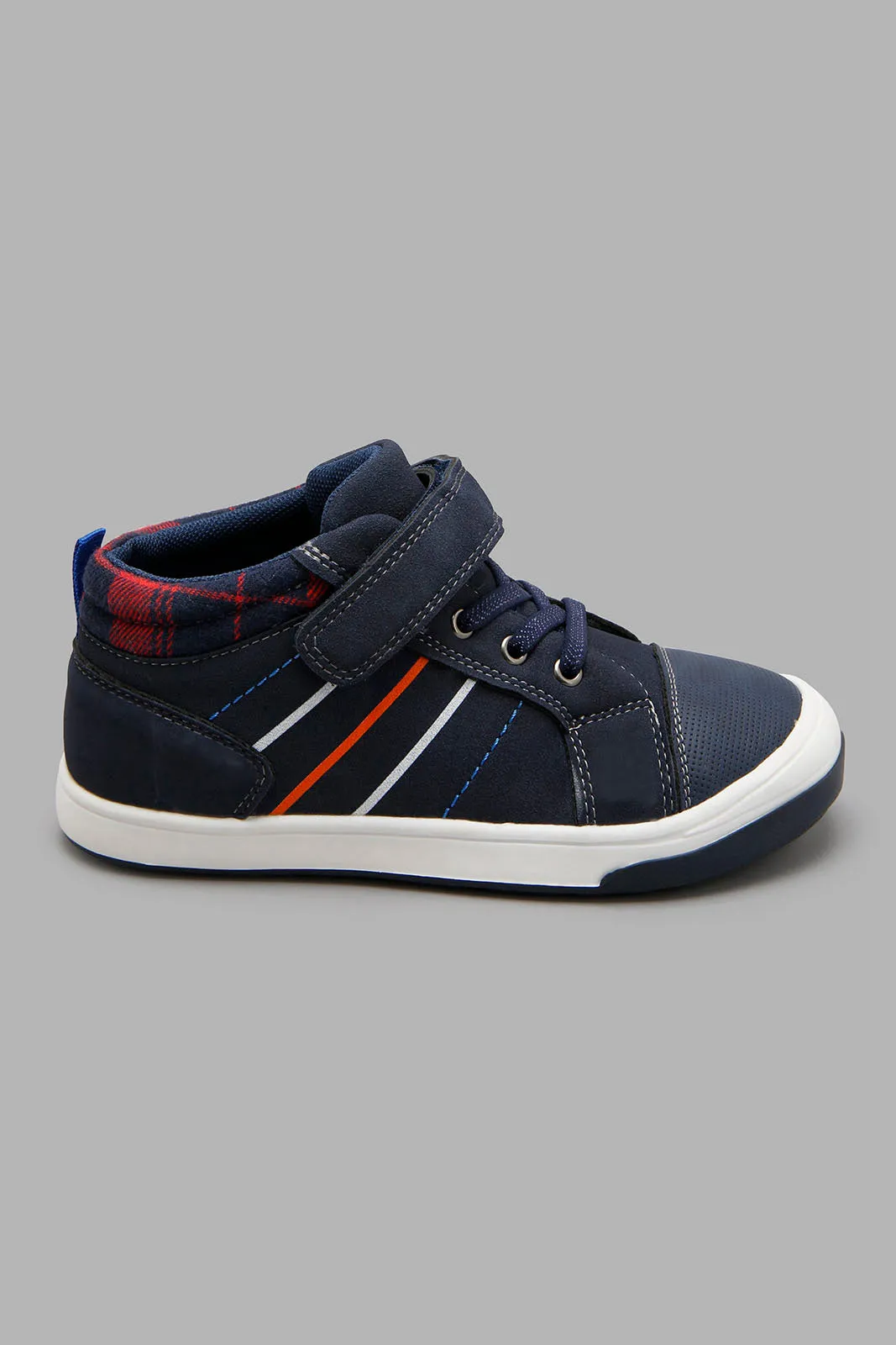 Navy Striped Sneaker