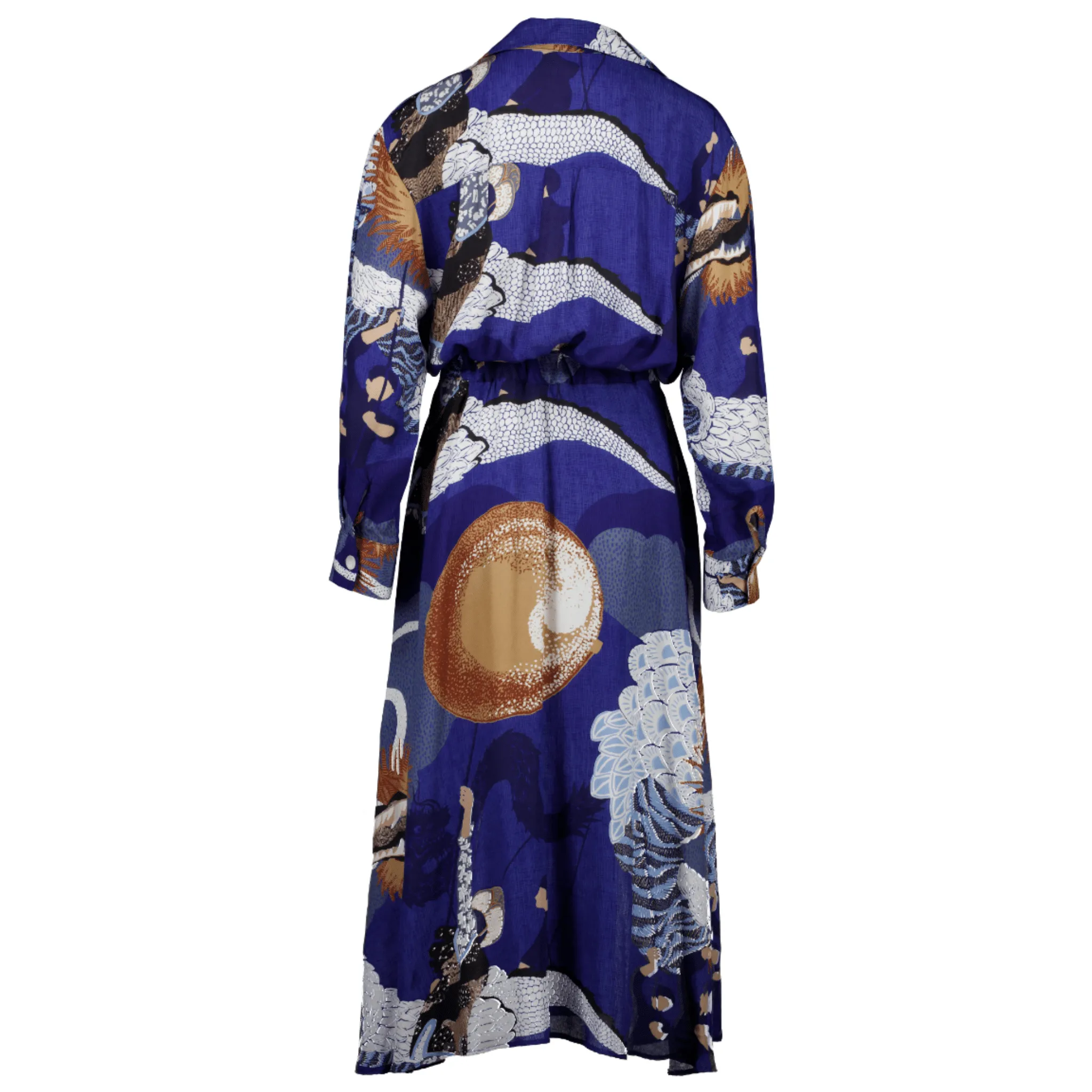 Olga De Polga Festival Parisian Wrap Dress Blue