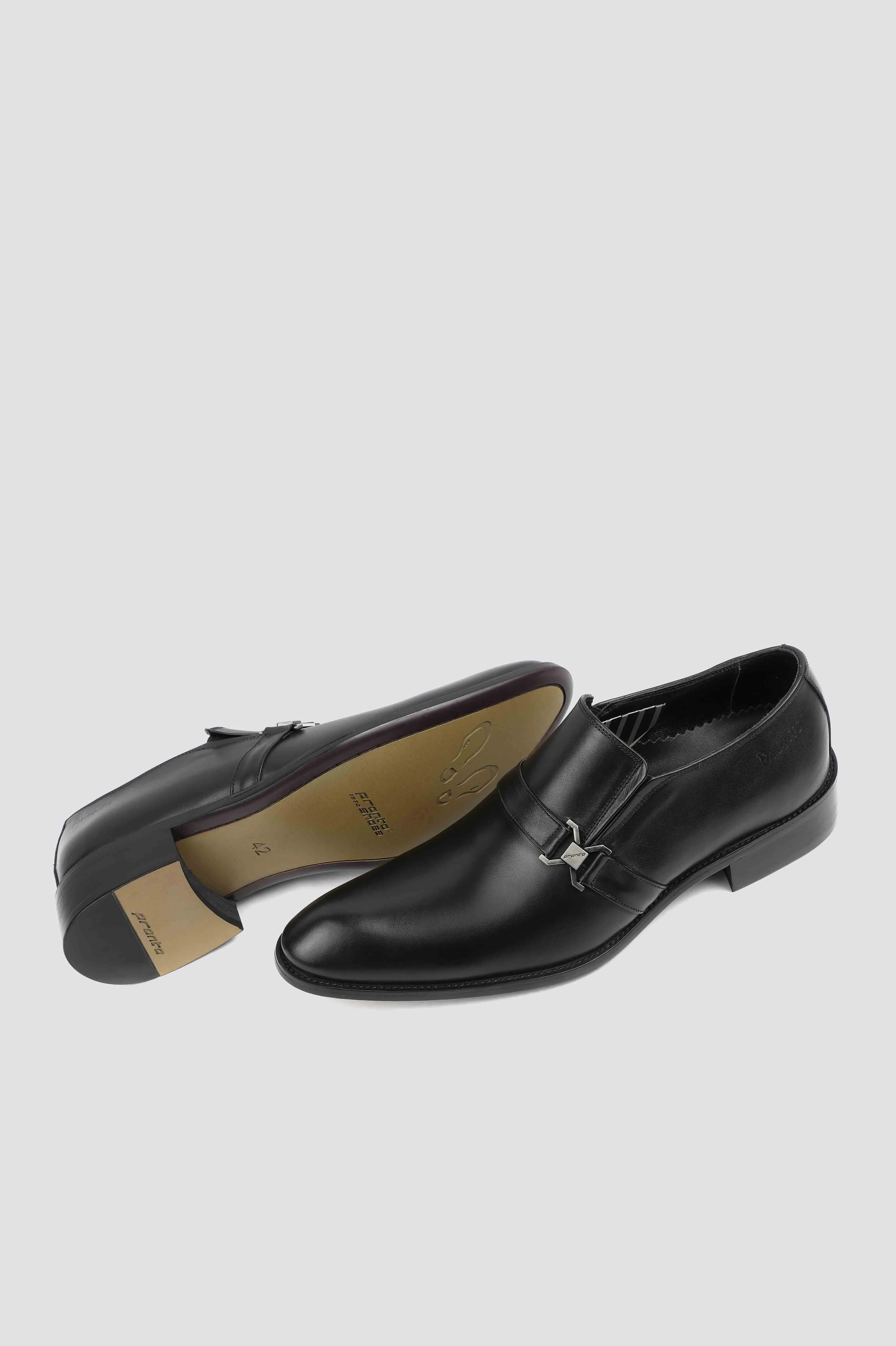 Plain Toe Strap Loafer