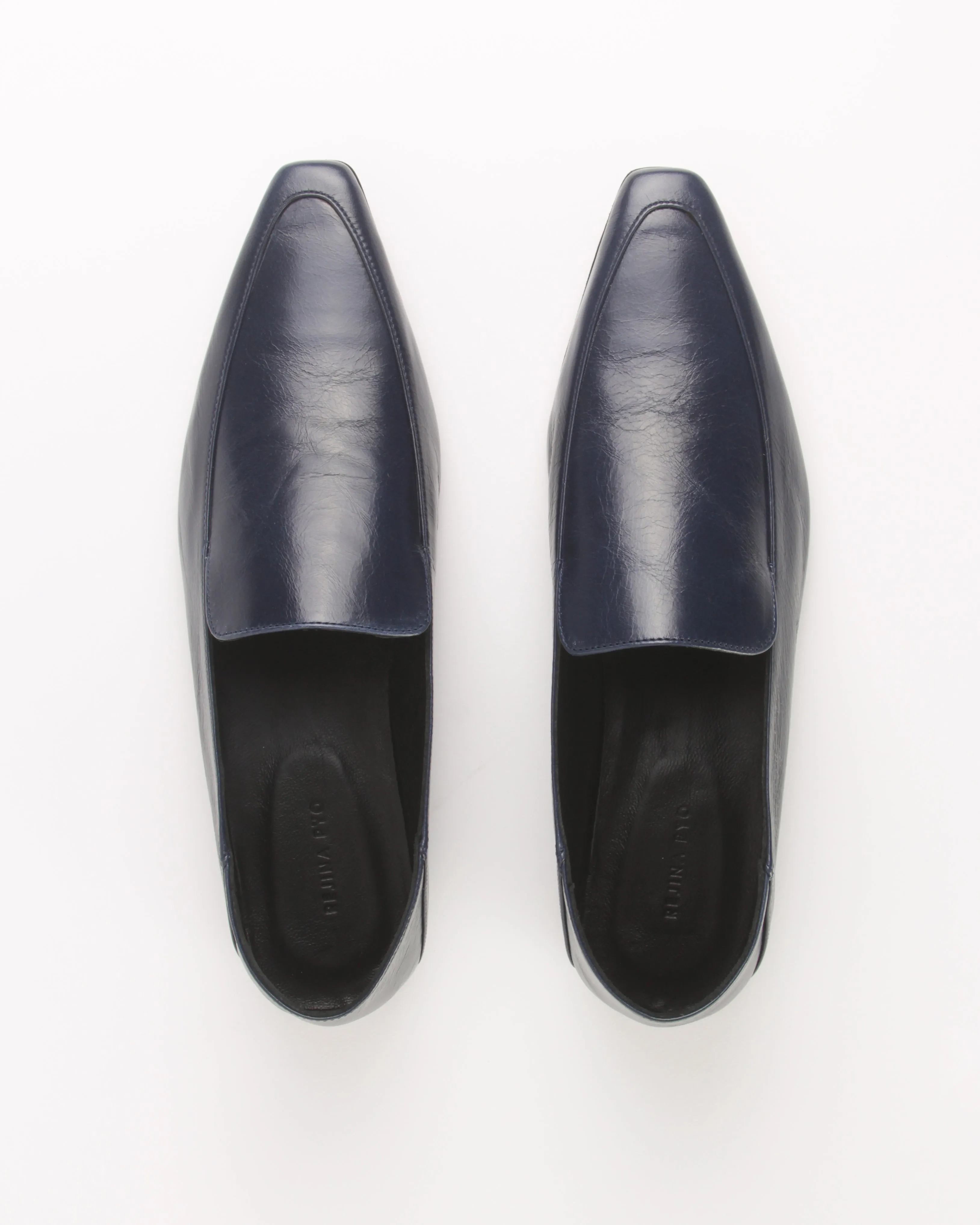 Pointed Loafer Leather Royal