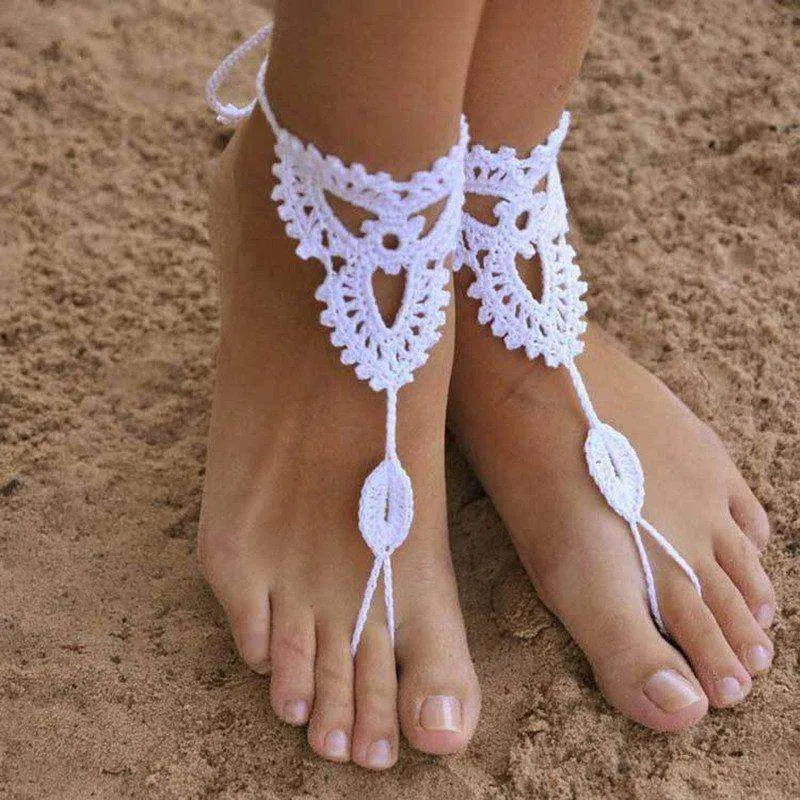 Purity Rope Anklet Sandals