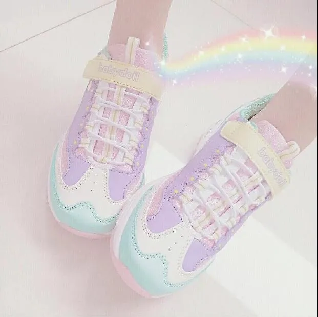 Rainbow Pastel Babydoll Sneakers AD10259