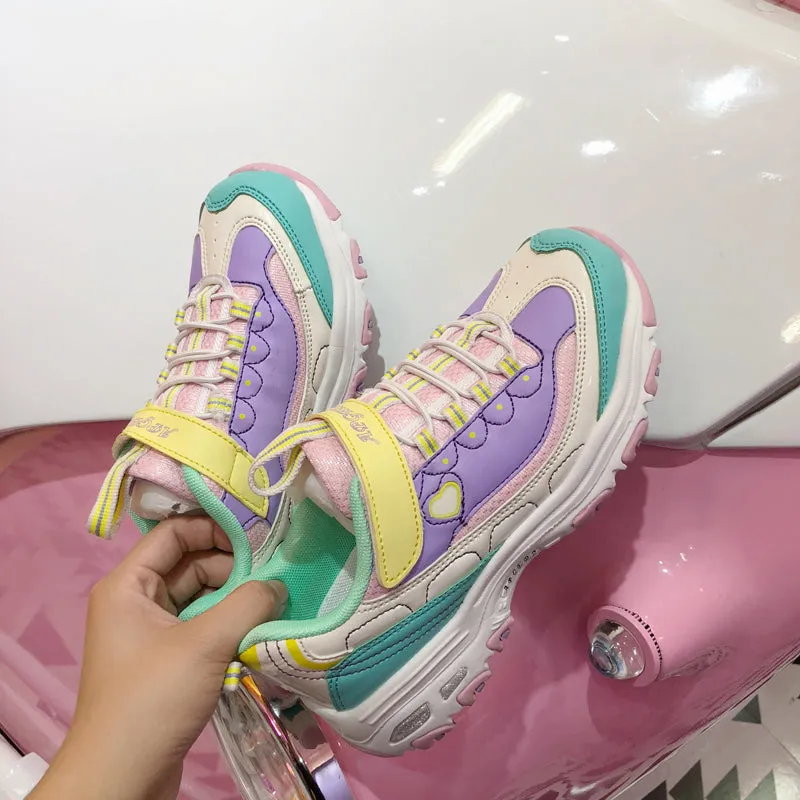 Rainbow Pastel Babydoll Sneakers AD10259