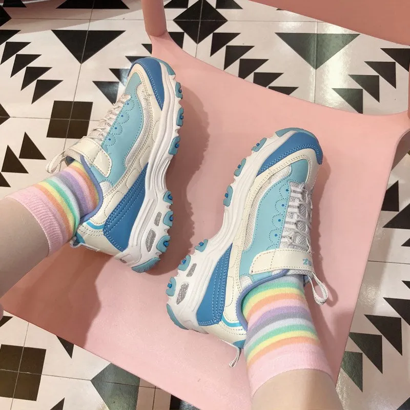 Rainbow Pastel Babydoll Sneakers AD10259