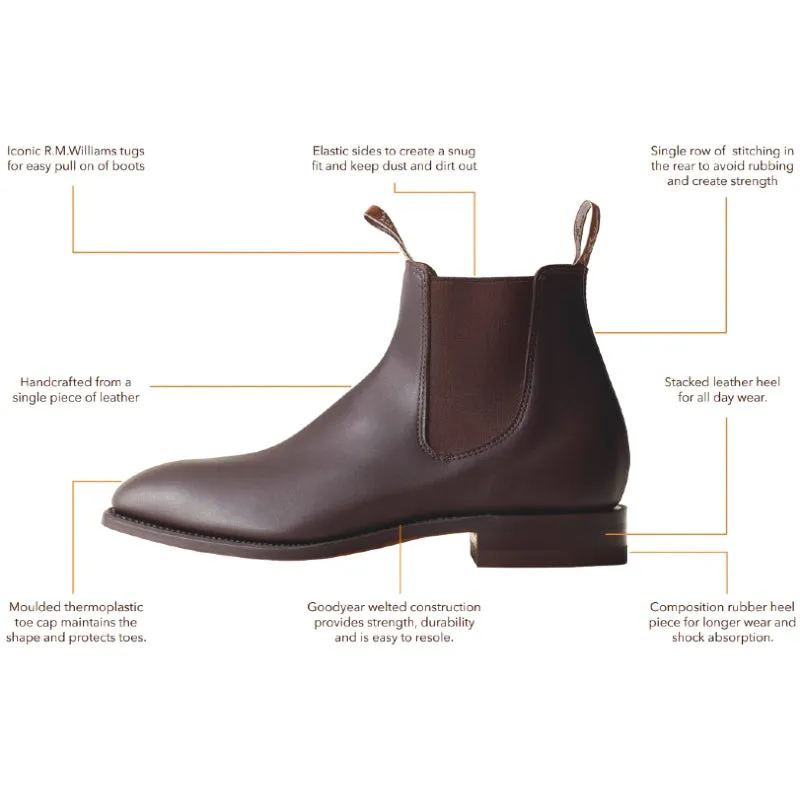 R.M.Williams Yearling Comfort Craftsman Boot - Chestnut