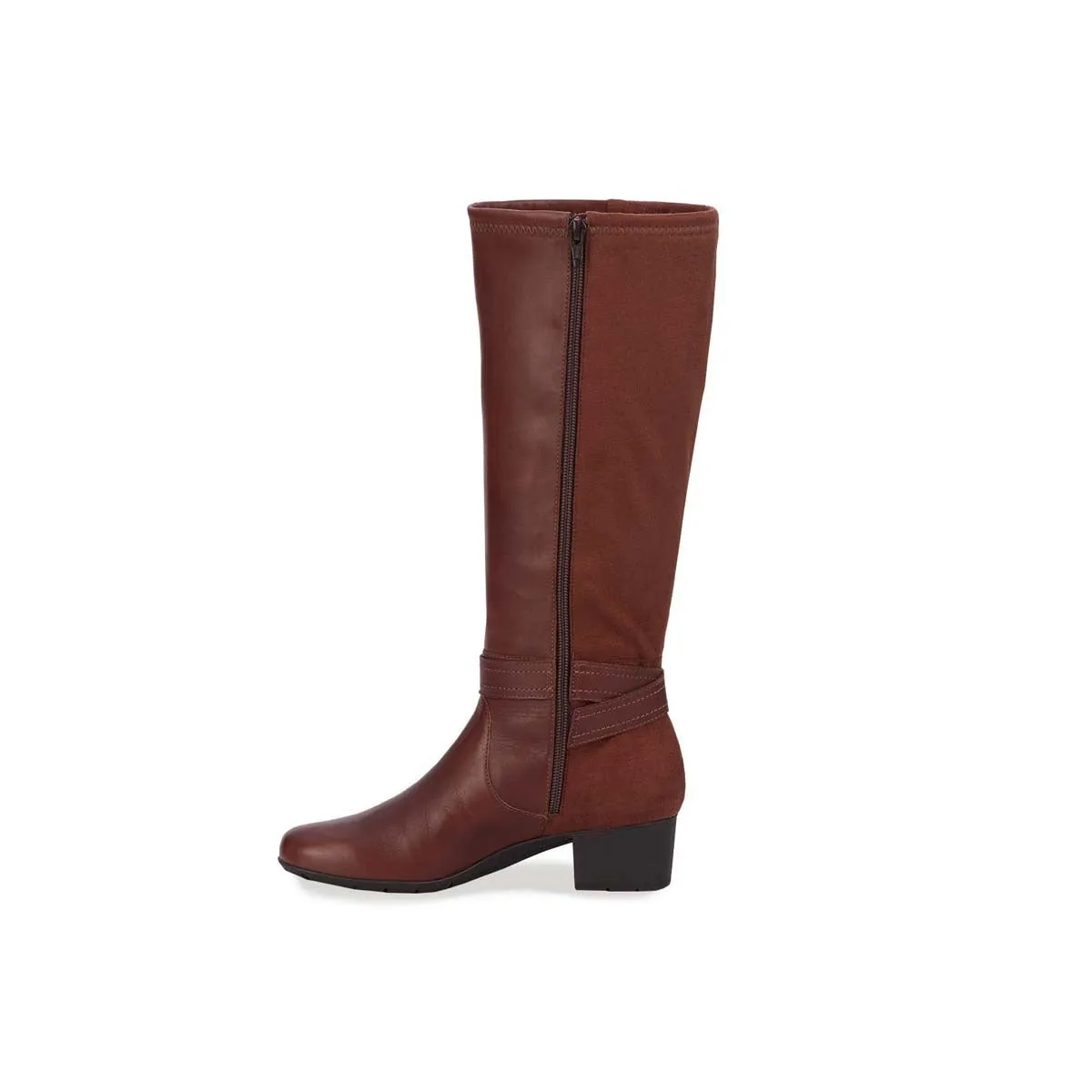 Ros Hommerson Max Wide Shaft Women's Zip Up Boot In Tobacco