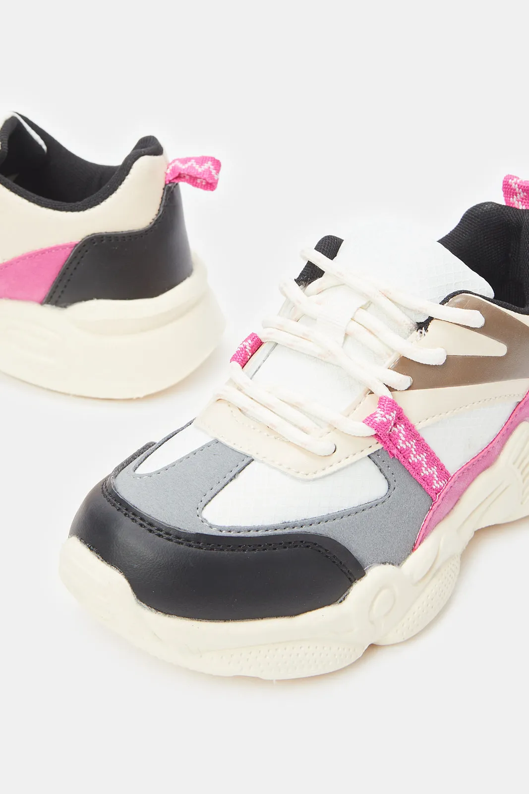 Senior Girls Multicolour Chunky Trainer