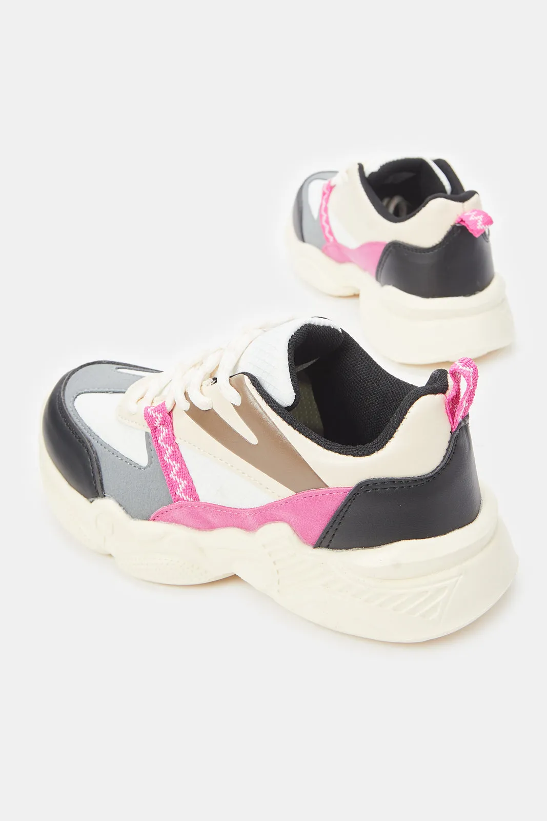 Senior Girls Multicolour Chunky Trainer