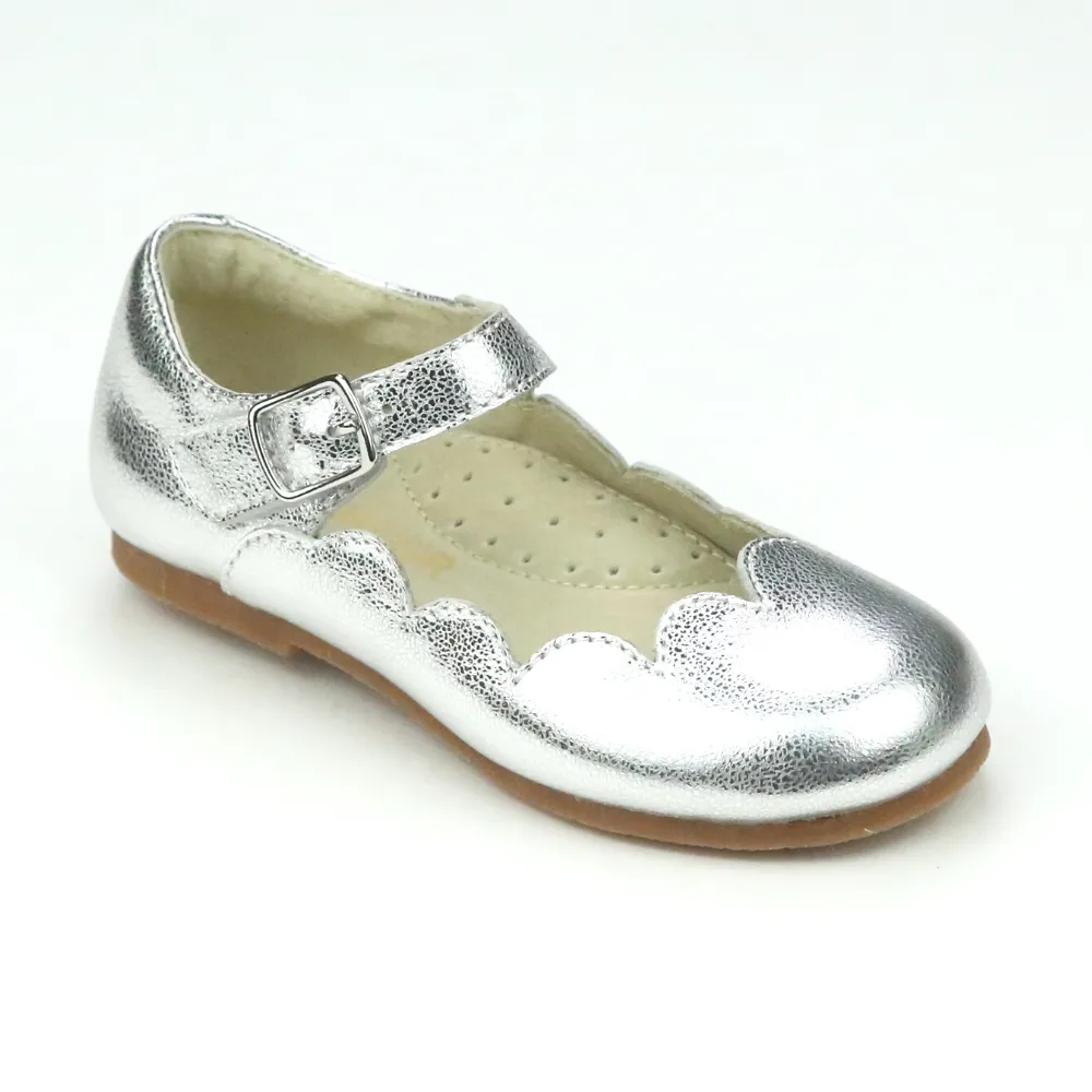 Sonia Toddler Girls Classic Scalloped Flat