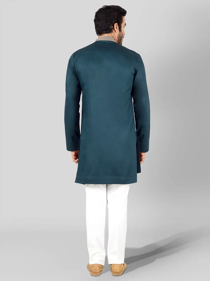 Teal Green Kurta | Azania