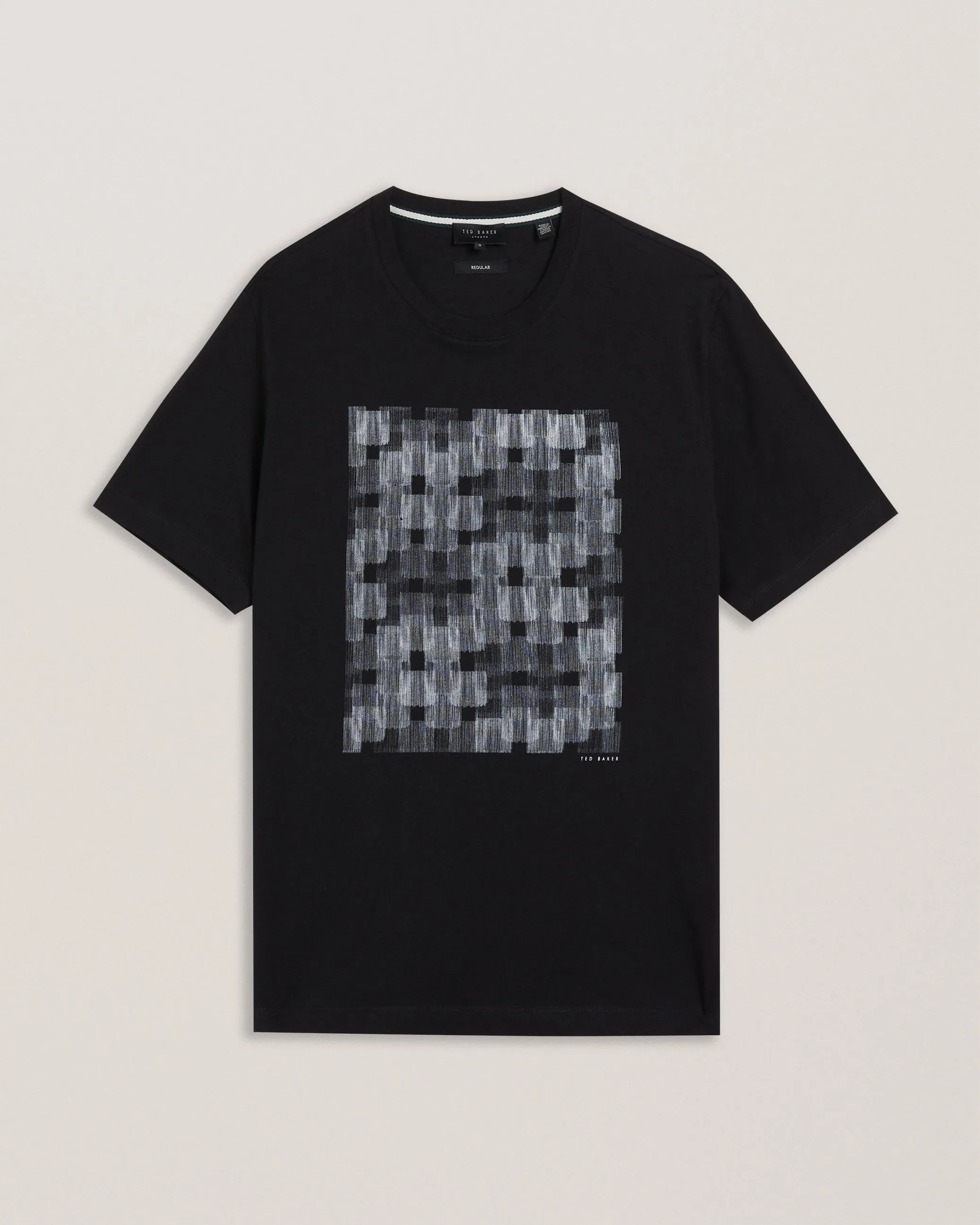 Tessman Ss Box Printed T-Shirt Black